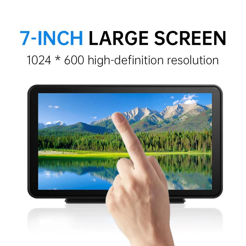 Universal 7-inch car monitor 2.5D touch screen wireless Carplay Android auto mirror Bluetooth music can be plugged into TF