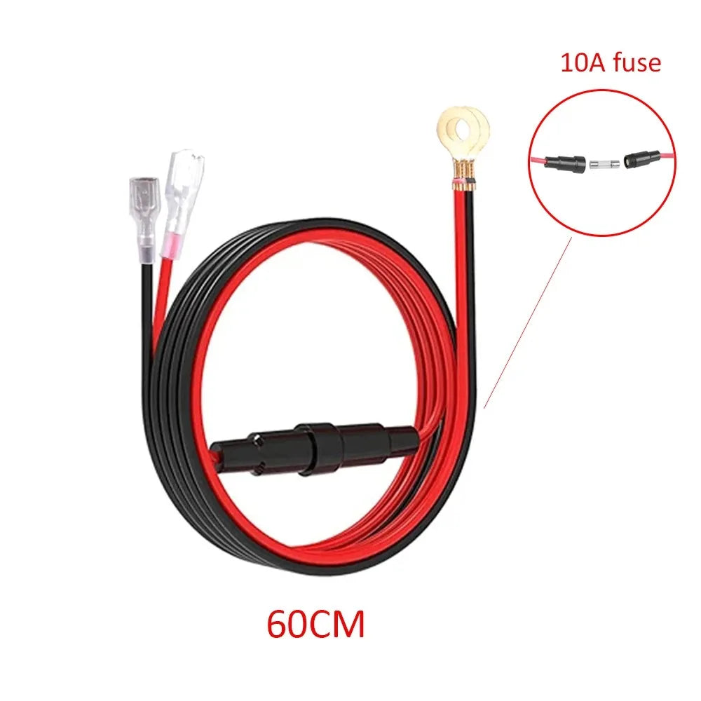 Car Charger Socket Dual Type-C & Dual USB 4Ports Fast Charging Socket Waterproof with Voltmeter 12V/24V For Car Boat Motorcycle