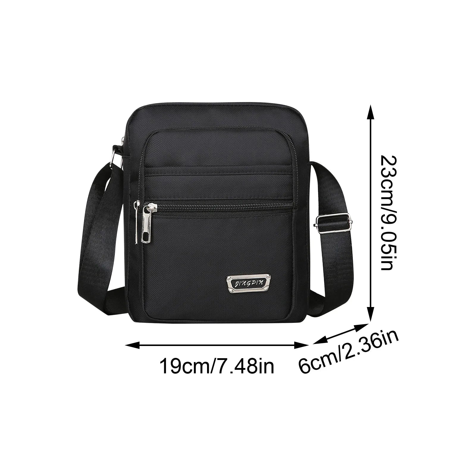 Waterproof Men Crossbody Bags Male Nylon Shoulder Bags Boy Messenger Bag Man Handbags For Travel Casual Large Satchel Grey Bags